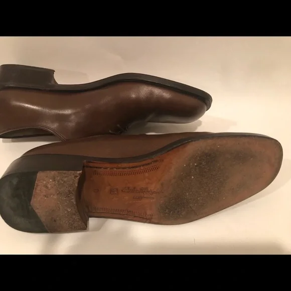 Classic Brown Leather Men's Shoes - Picture 2 of 6